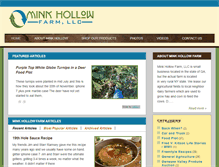 Tablet Screenshot of minkhollowfarm.com
